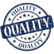 Quality Blue stamp