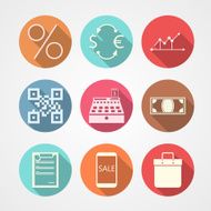 Flat vector icons for e-commerce N2