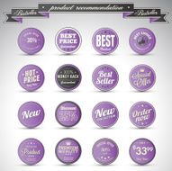 Set of business vintage badges N26