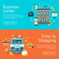 Office And Shops Banners Set N2