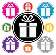 vector gift box symbols N2