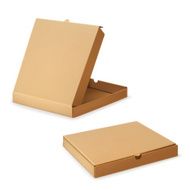 Cardboard box for pizza vector illustration N2