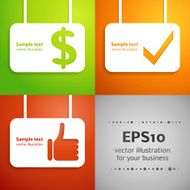 Set applique background for sale Vector illustration