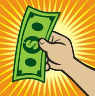 Hand Holding Dollar