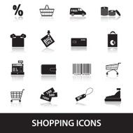 shopping icons eps10