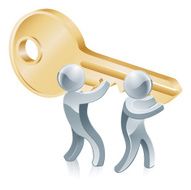 Key to success concept