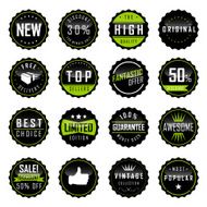 Modern labels set N5