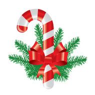 Christmas decorations with candy cane