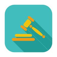 Auction flat icon N3