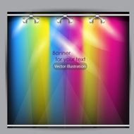 Empty placard for product advertising with lighting N5