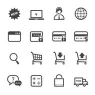 Online shopping icons N23