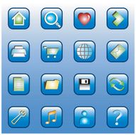 Web Icons - Blue