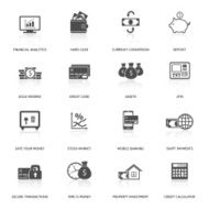 Set of finance and money icons N4