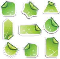 Green stickers N3