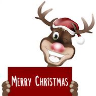 Rudolph Red Nose Happy Christmas Design N9