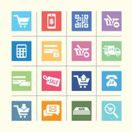 E-commerce Icons Color harmony