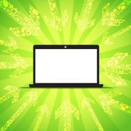 Media content goes to modern laptop