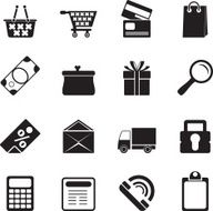 Silhouette Online shop icons N5