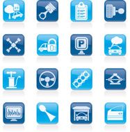 Car parts and services icons N6