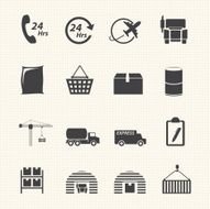 Logistic and shipping icon set N2