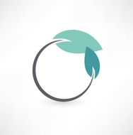 Eco symbols with leaf N2