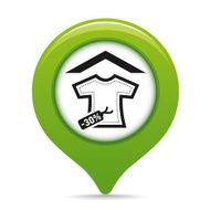 Clothes store map pointer N2