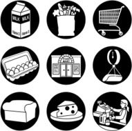grocery store icons