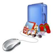 Holiday vacation online shopping