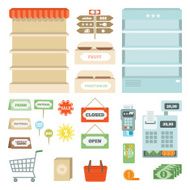 Supermarket Elements Set