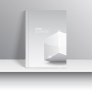 Magazine cover standing on a shelf with gray shadows N5