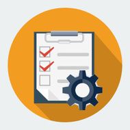 Vector order processing icon