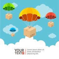 Vector parachute card
