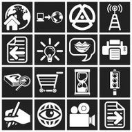 white web icons N8