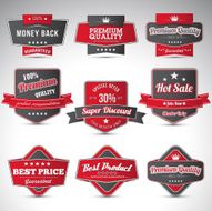 Set of business labels N7