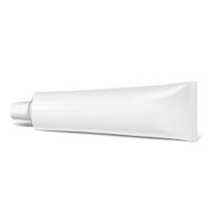 White tube for tooth paste