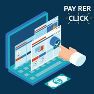 Pay per click infographics illustration N2