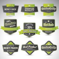 Set of business labels N8