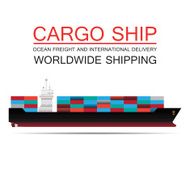 Worldwide shipping cargo ship Logistics