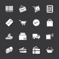 Shopping Icons - White Series