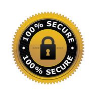 Golden online secure shopping badge
