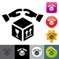 Shipping insurance icon