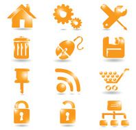 Orange icon set N3