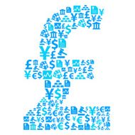 Pound sign financial icons