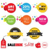 Set of sale stickers EPS10