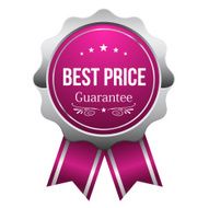 Pink best price badge with ribbon N2