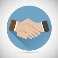 Symbol Concept Successful Partnership Business People Cooperation Agreement Tteamwork Solution N2