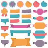 Labels Ribbons Banners