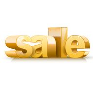 3d golden text sale N2