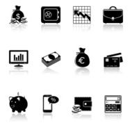 Set of finance and banking icons