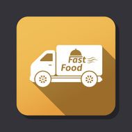 Fast food delivery icon